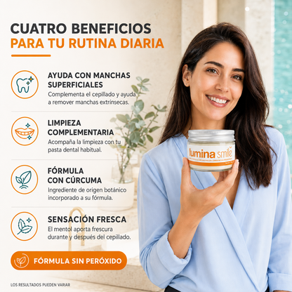 ✨ Lumina Smile: Remueve las Manchas Superficiales y Recupera tu Sonrisa Naturalmente Brillante 🦷🦷