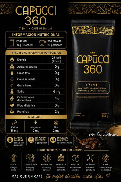 ☕ AYNI Capucci 360™ | Café Premium 7 en 1