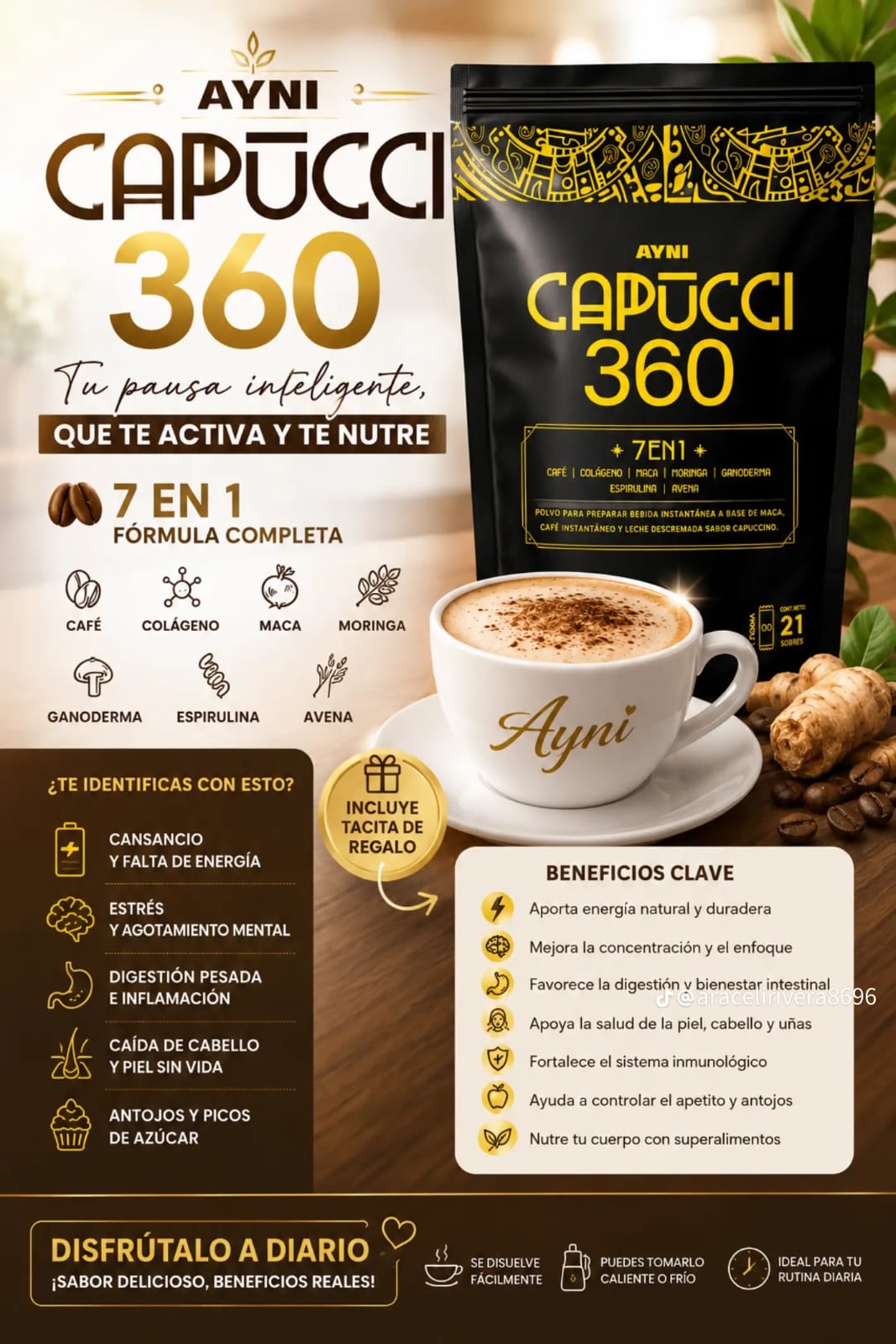 ☕ AYNI Capucci 360™ | Café Premium 7 en 1