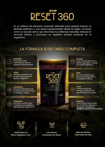 🔄 RESET 360™ | Suplemento Funcional para Desintoxicación y Bienestar Total ⚡