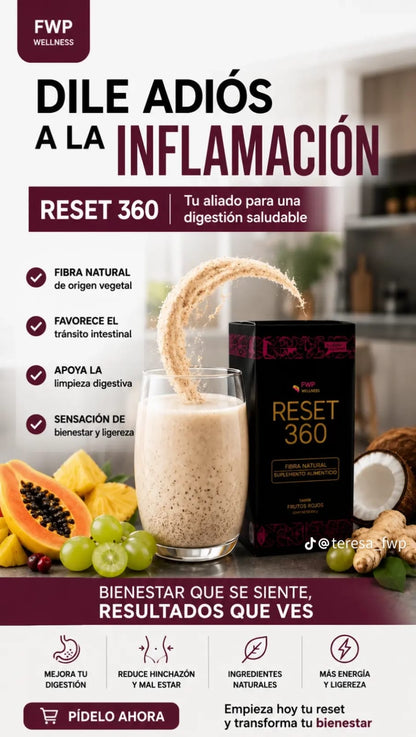 🔄 RESET 360™ | Suplemento Funcional para Desintoxicación y Bienestar Total ⚡